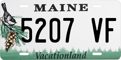 ME license plate 5207VF