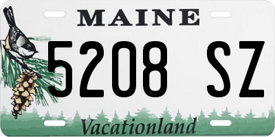 ME license plate 5208SZ