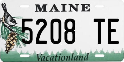 ME license plate 5208TE