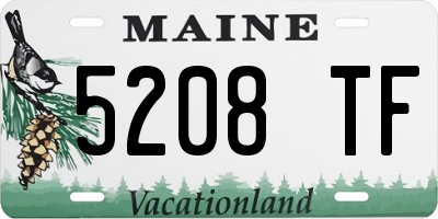 ME license plate 5208TF