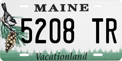 ME license plate 5208TR