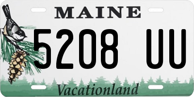 ME license plate 5208UU