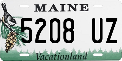 ME license plate 5208UZ