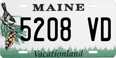 ME license plate 5208VD