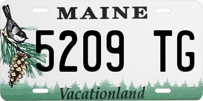 ME license plate 5209TG