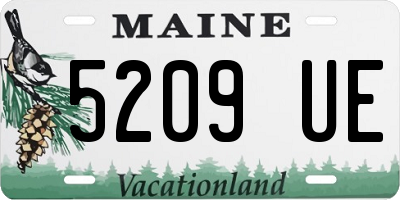 ME license plate 5209UE
