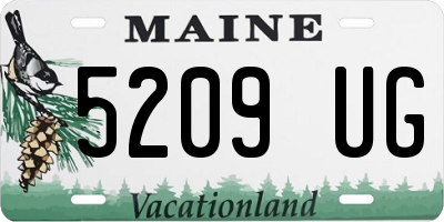 ME license plate 5209UG