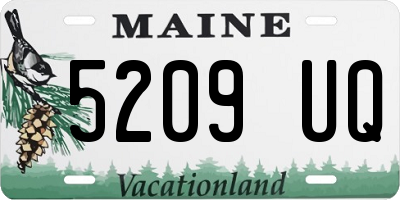 ME license plate 5209UQ