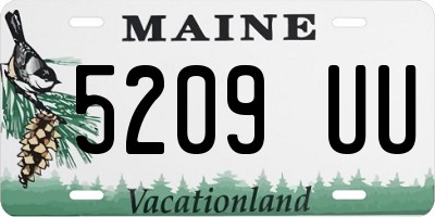 ME license plate 5209UU