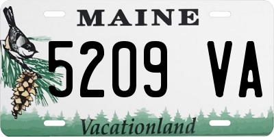 ME license plate 5209VA