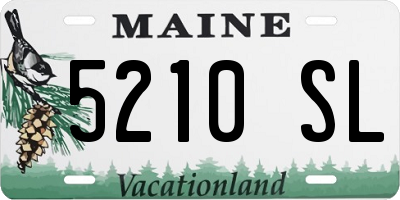 ME license plate 5210SL