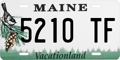 ME license plate 5210TF