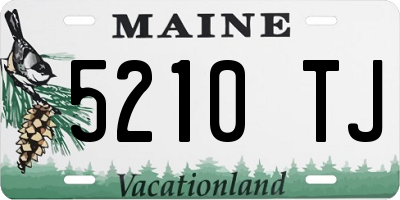 ME license plate 5210TJ