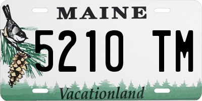 ME license plate 5210TM