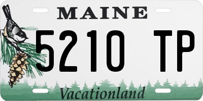 ME license plate 5210TP