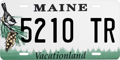 ME license plate 5210TR