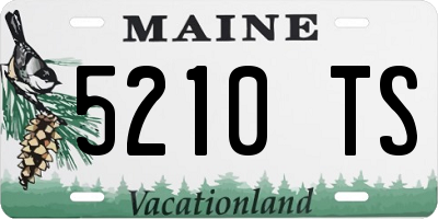 ME license plate 5210TS