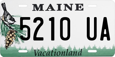 ME license plate 5210UA