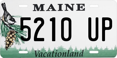 ME license plate 5210UP