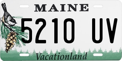 ME license plate 5210UV