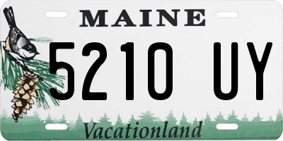 ME license plate 5210UY