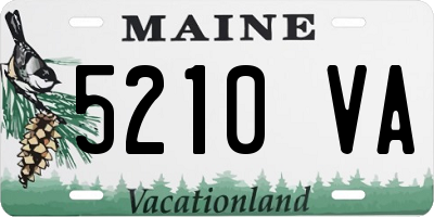 ME license plate 5210VA
