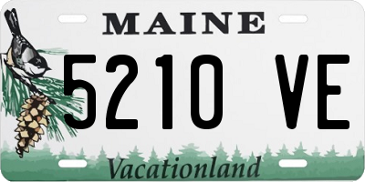 ME license plate 5210VE