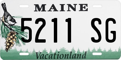 ME license plate 5211SG