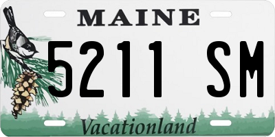 ME license plate 5211SM
