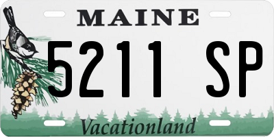 ME license plate 5211SP