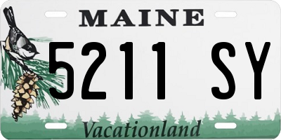 ME license plate 5211SY