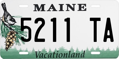 ME license plate 5211TA