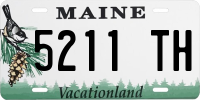 ME license plate 5211TH