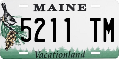 ME license plate 5211TM