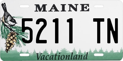 ME license plate 5211TN