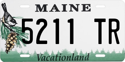 ME license plate 5211TR
