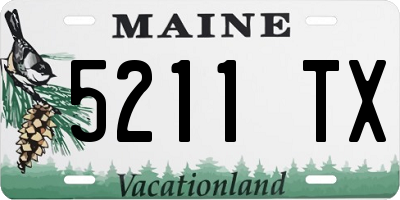 ME license plate 5211TX