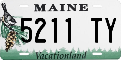 ME license plate 5211TY