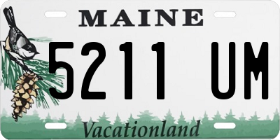 ME license plate 5211UM