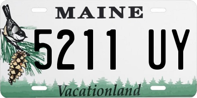 ME license plate 5211UY