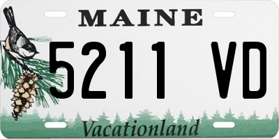 ME license plate 5211VD