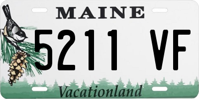 ME license plate 5211VF