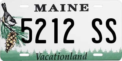 ME license plate 5212SS