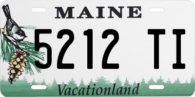 ME license plate 5212TI