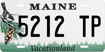 ME license plate 5212TP