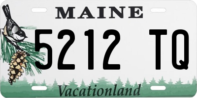 ME license plate 5212TQ