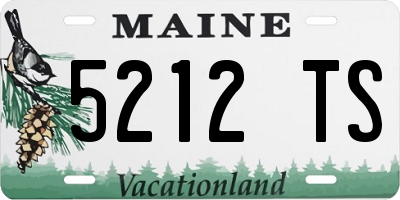 ME license plate 5212TS
