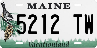 ME license plate 5212TW