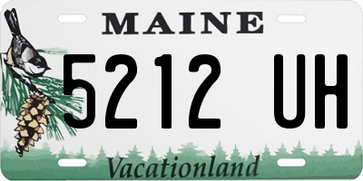 ME license plate 5212UH