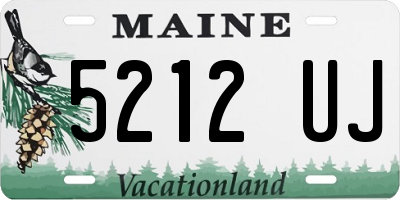ME license plate 5212UJ